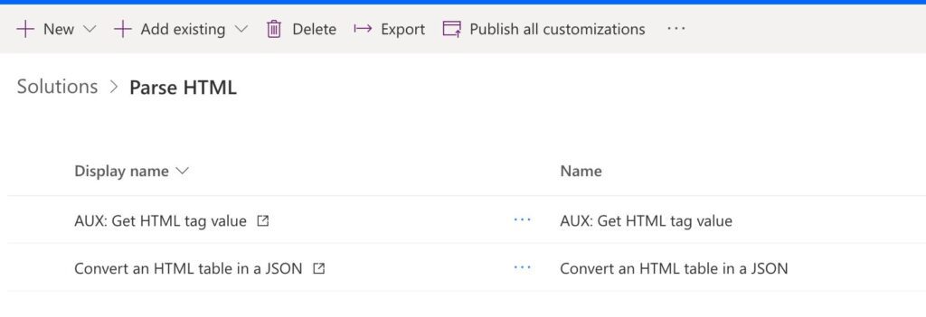 power automate convert json to html table