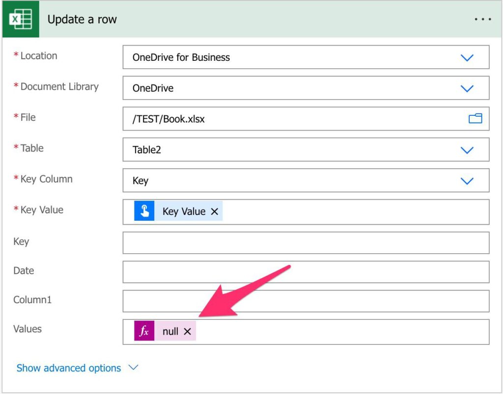 Power Automate: Office 365 Excel - Update a row Action - Manuel T. Gomes