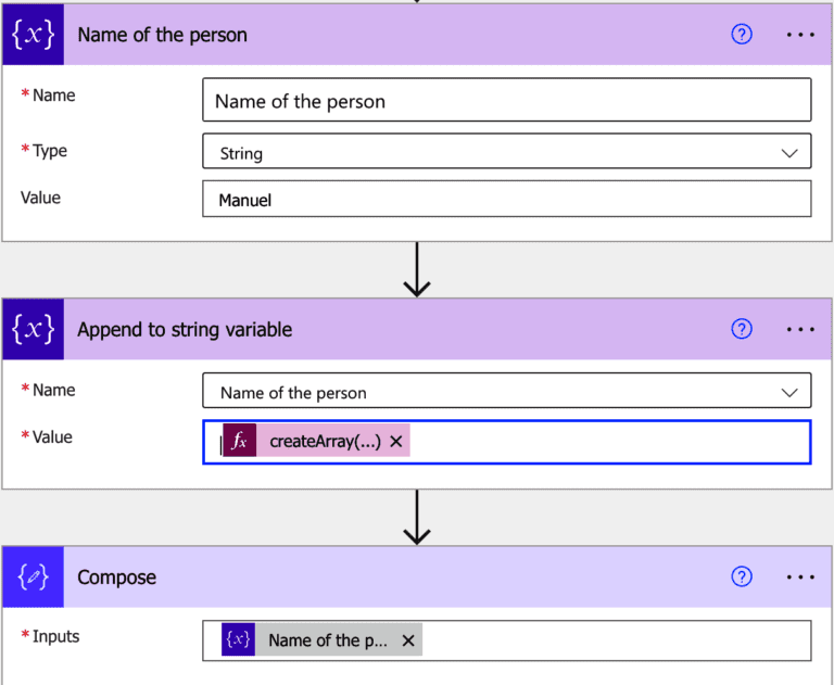 Power Automate: Append to string variable Action - Manuel T. Gomes