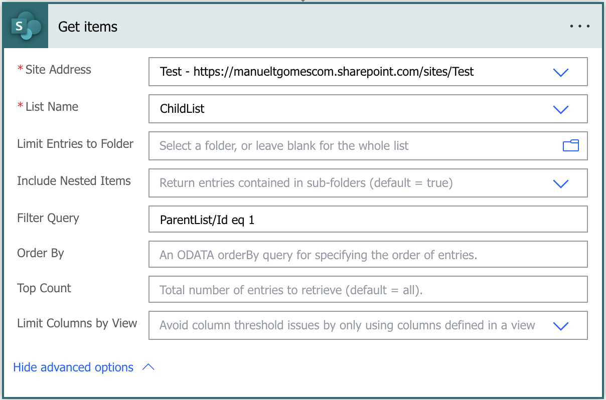 How to do an OData search for a lookup parent column